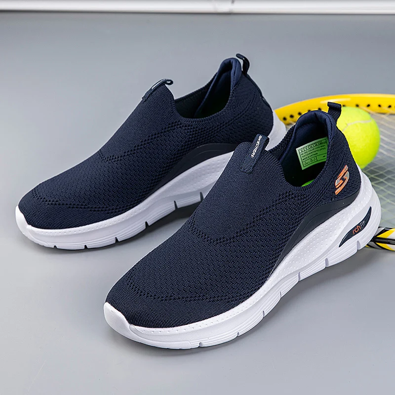 

Luxury Brand Running Shoes for Male Autumn Knitting Breathable Gym Shoes for Female Anti-Slip Wearable Outdoor Sports Men Shoes
