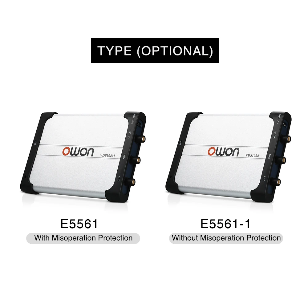 Owon VDS1022I двухканальный осциллограф осциллографы для ПК Очки виртуальной USB 25 МГц