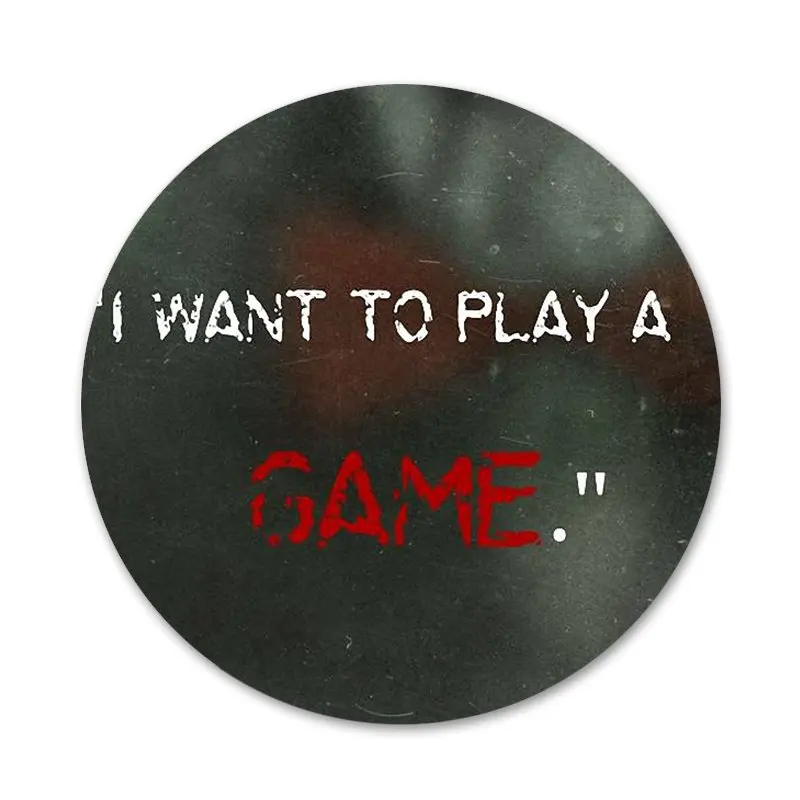 

The Jigsaw Killer SAW Horror Badge Brooch Pin Accessories For Clothes Backpack Decoration gift