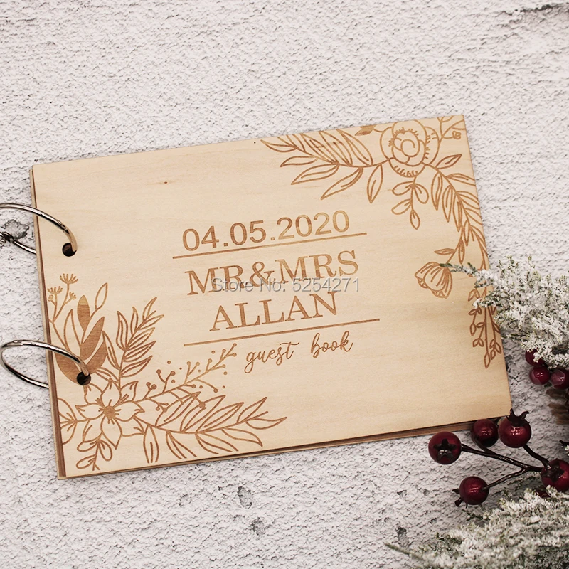 Персонализированная Свадебная Гостевая книга-фотоальбом-Гостевая книга-альбом-