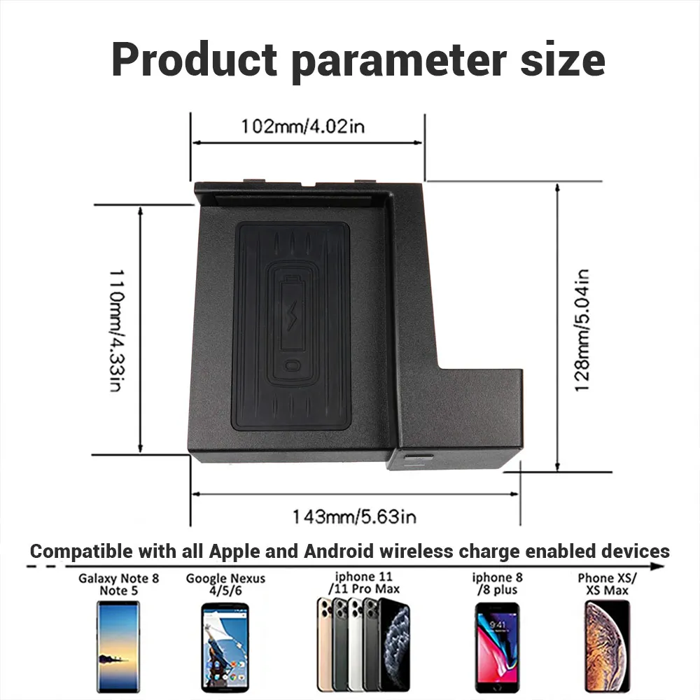 Автомобильное интеллектуальное Беспроводное зарядное устройство для телефона