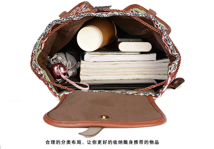 Женские рюкзаки женские винтажные ручной работы для девочек сумки на плечо