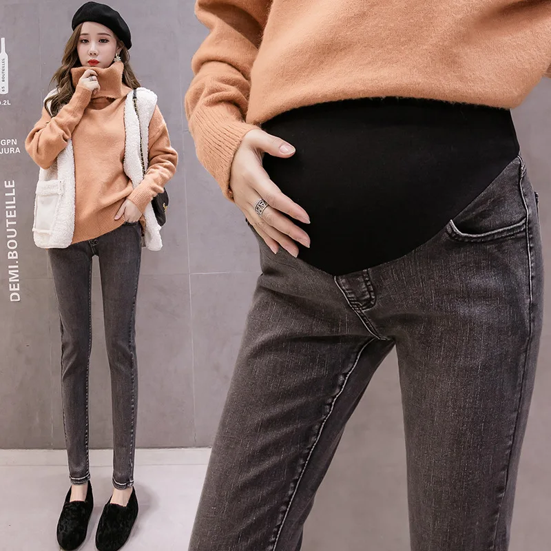 

Pregnant women's trousers, jeans, trousers, high-waisted, slim-fit, belly-lifting trousers,maternity pants