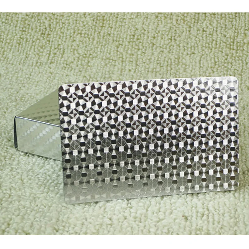 Silver/Gold/Black Pokers Luxury Design High Quality Plastic Cards Waterproof And Dull Polish Poker | Спорт и развлечения