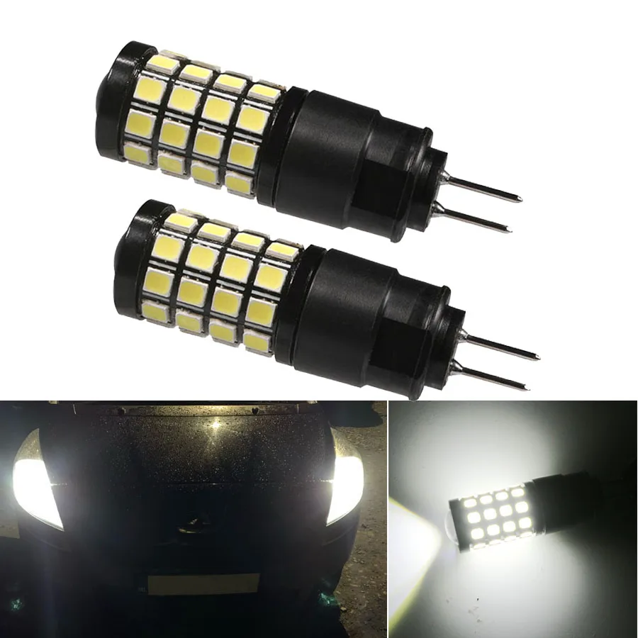 

NHAUTP 2Pcs No Polarity G4 HP24W LED Bulbs For Peugeot 3008 5008 DRL Day Lamp For Citroen C5 Daytime Running Lights DHO 12-24V