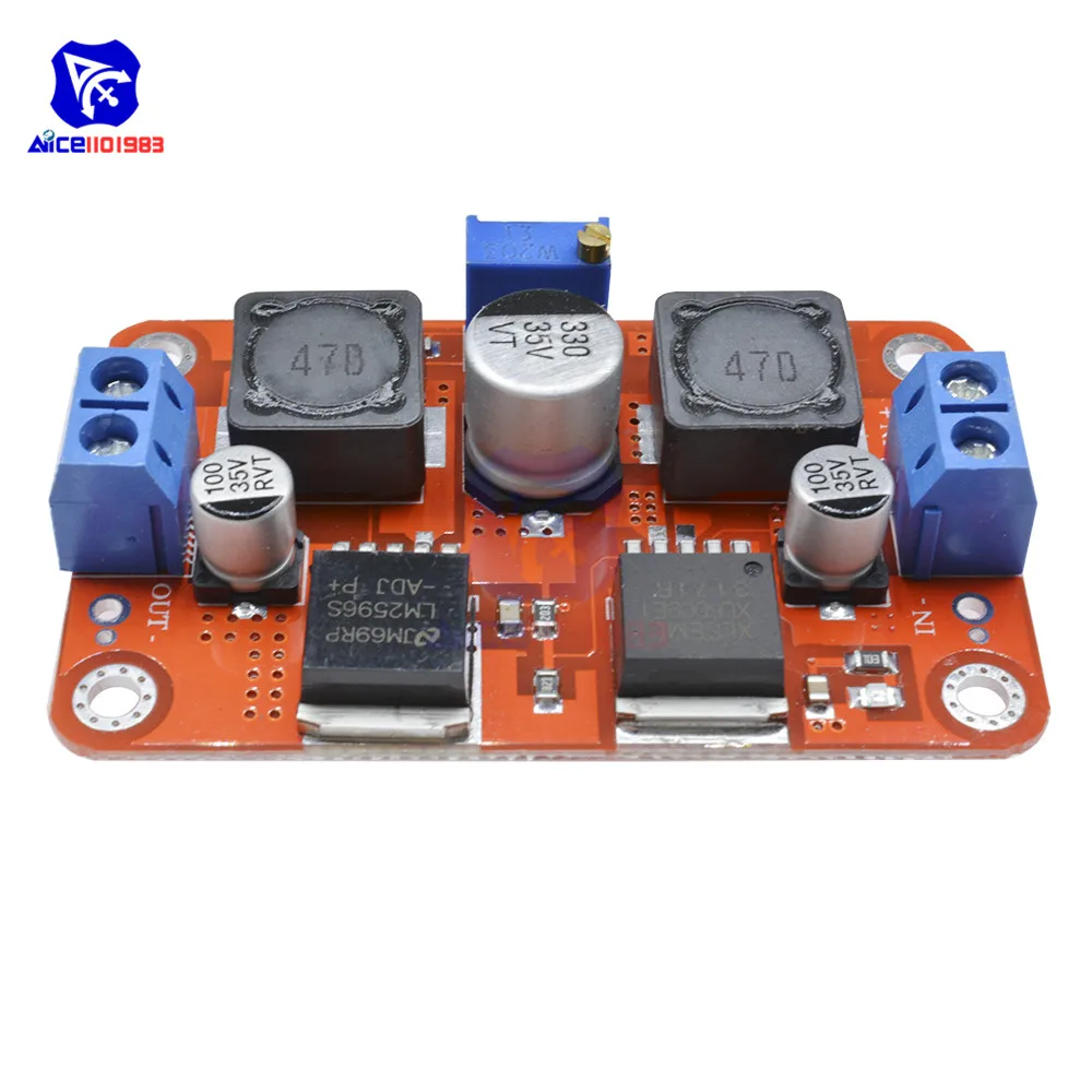 Diymore XL6009 DC 1 25 V 26V to 3 5 28V 3A понижающий повышающий преобразователь модуль питания