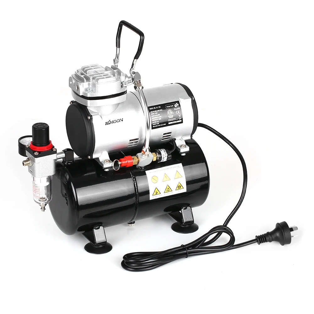 Аэрограф KKmoon с распылителем воздушный компрессор резервуаром 1/6 дюйма