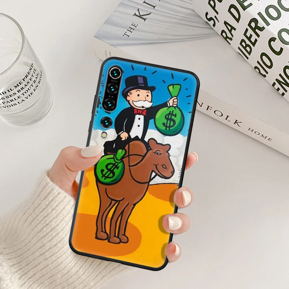 

Alec Monopoly Phone Case For Xiaomi Mi Note 10 A3 9 MAX 3 A2 8 9 Lite Pro Ultra black Prime Trend Back Luxury Hoesjes Soft Cover