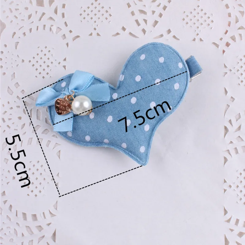 

Denim Rabbit Mickey Baby Girls Hair Clips Polka Dots Minnie Dog flower and hreat-shaped Tiny Bow Hairpins Kids Hair Accessories