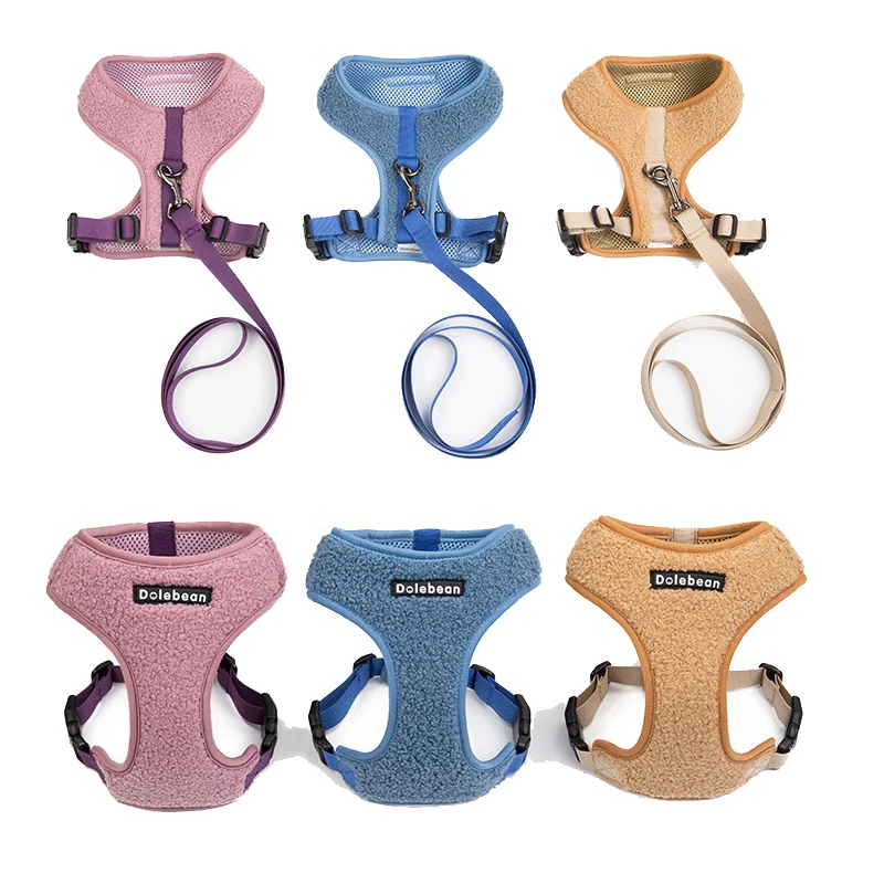 

Dog Harness and Leash Set Soft Mesh Breathable Adjustable Dog Vest Harness fit Small Medium Large Puppy No Pull Dog Harness Lead