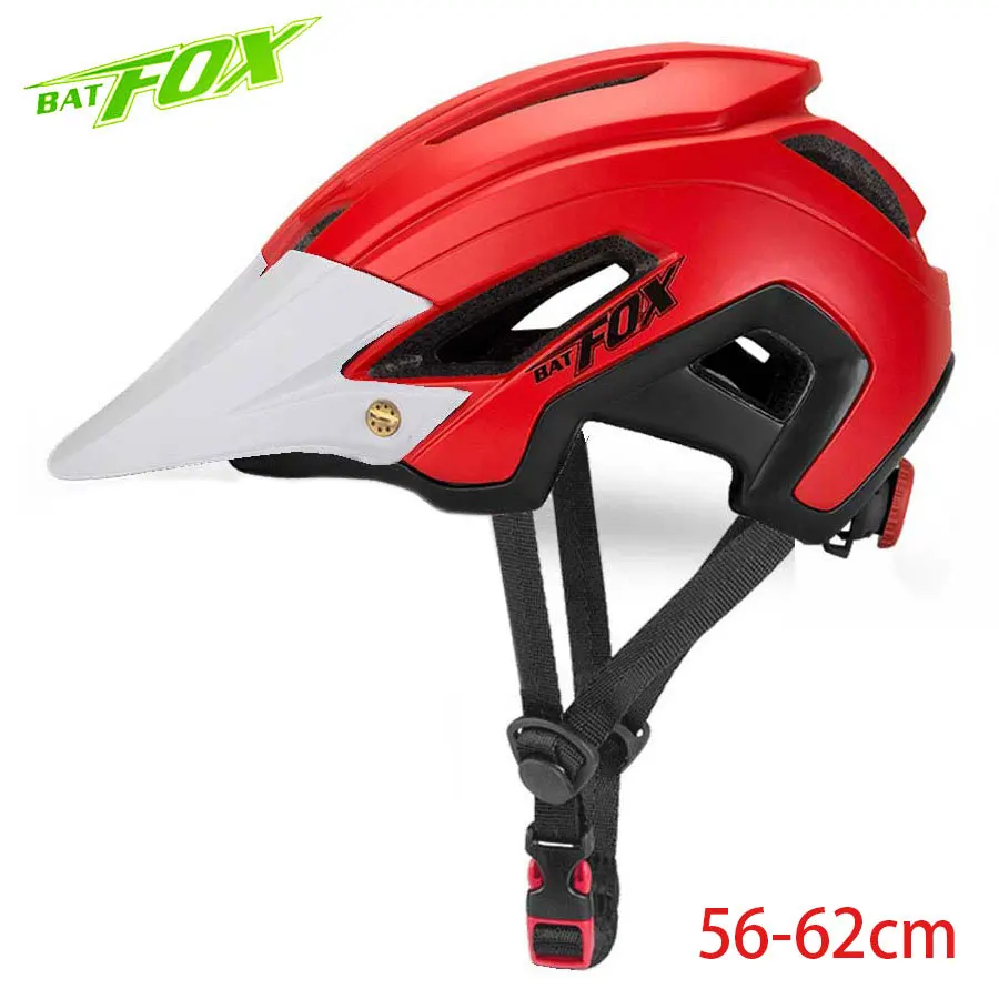 BATFOX велосипедный шлем Bicycke MTB велосипедные шлемы оранжевые мужские горные защитные шлемы для езды на велосипеде Fietshelm женские сверхлегкие спортивные шлемы для активного отдыха - Цвет: 692-Red-White