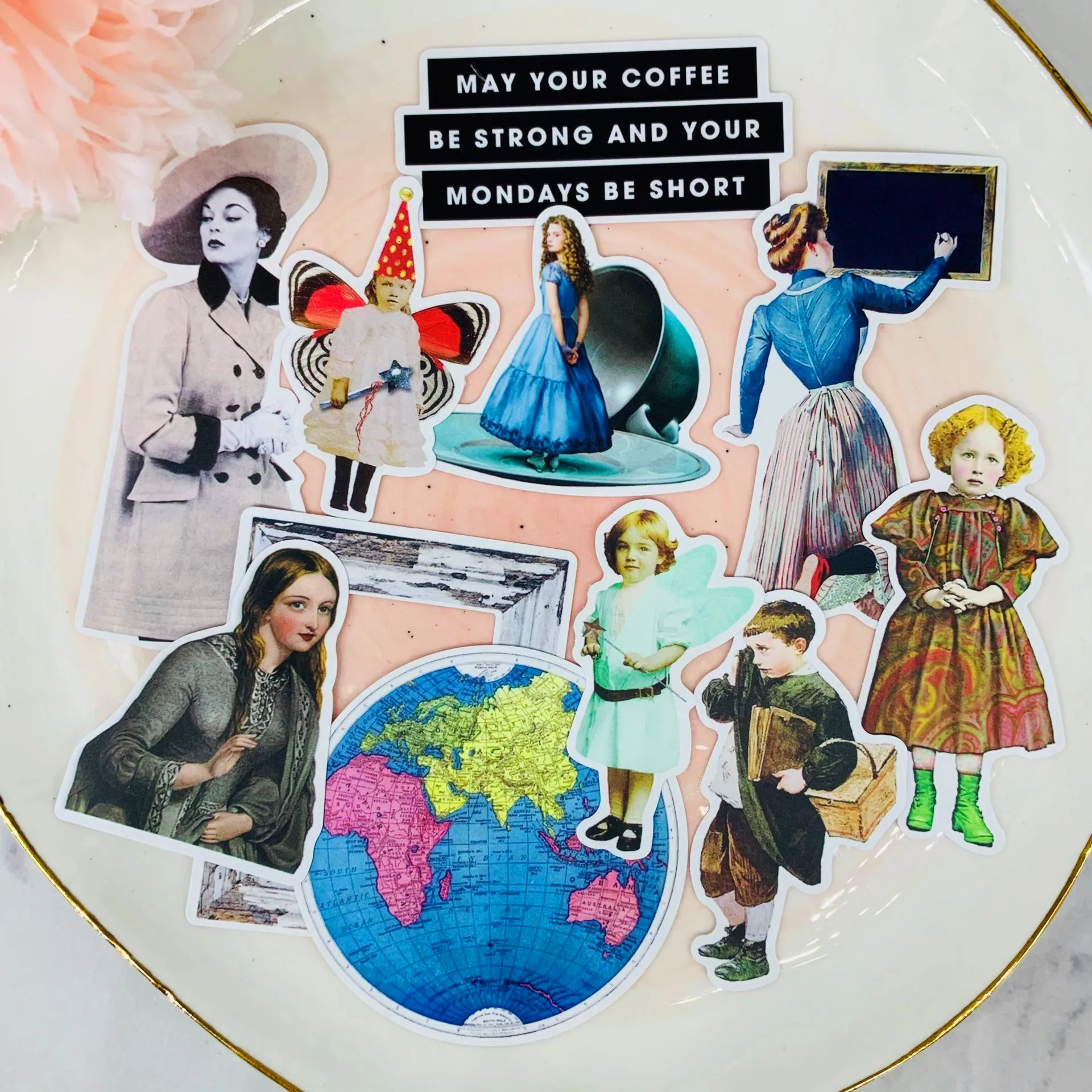 19 шт. наклейки в стиле ретро для детей | Игрушки и хобби