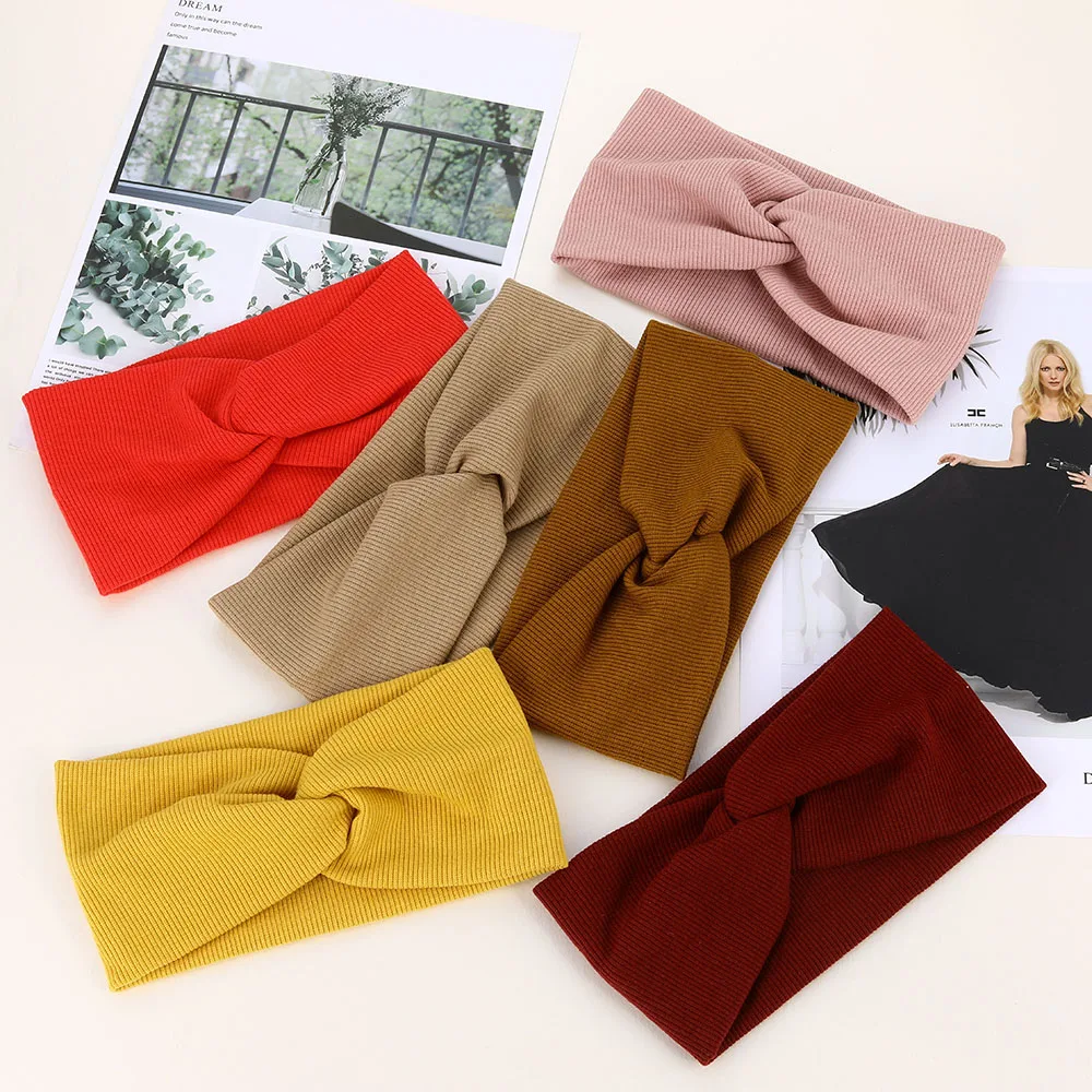 Повязка на голову для девочек из Эластичный Бант хлопка повязка волосы с