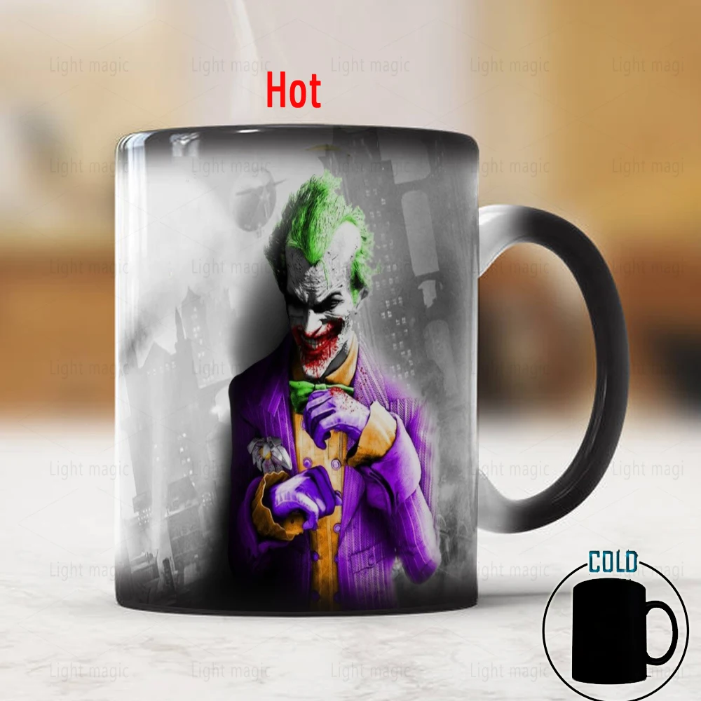 

Кофейная кружка «Темный рыцарь», 350 мл, креативная Волшебная керамическая кружка с изменением цвета, Рождественский подарок