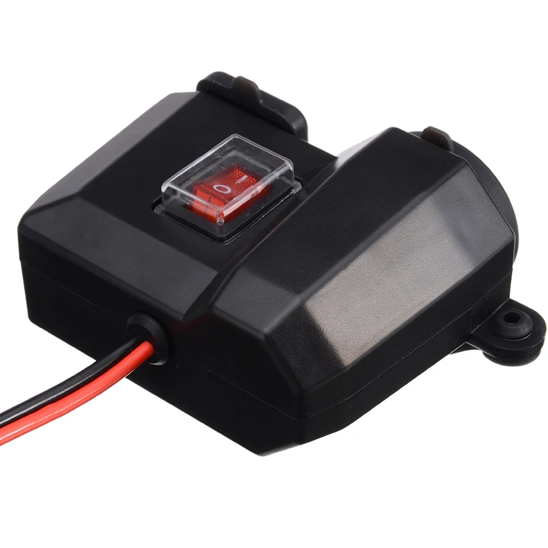 Cumhye 12V 2.1A мотоцикл прикуриватель розетка питания двойной USB с вольтметр Водонепроницаемый независимый переключатель Крышка