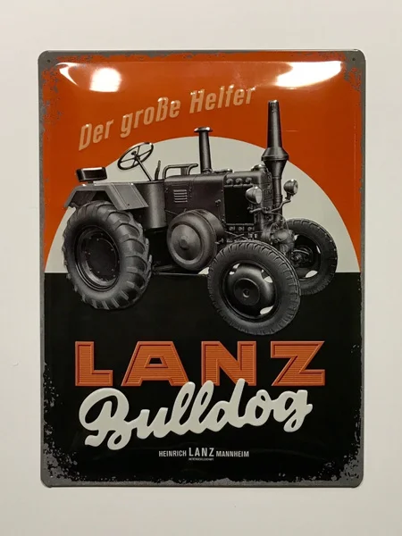 

Металлическая печатная Оловянная вывеска Lanz, бульдог, трактор, жестяная металлическая стена, фотопостер, настенное искусство
