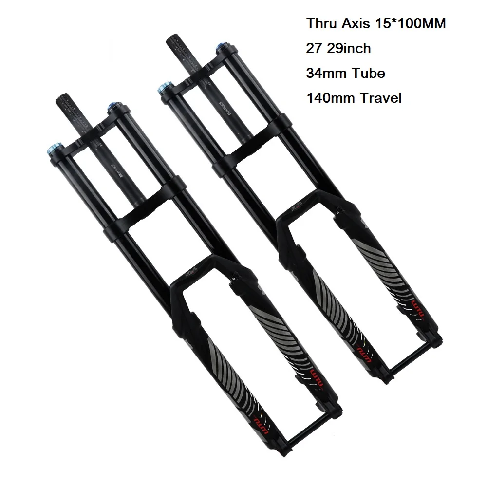 Двойные плечевые вилки МТБ передняя вилка для горных велосипедов воздуха 27 5 29er 15