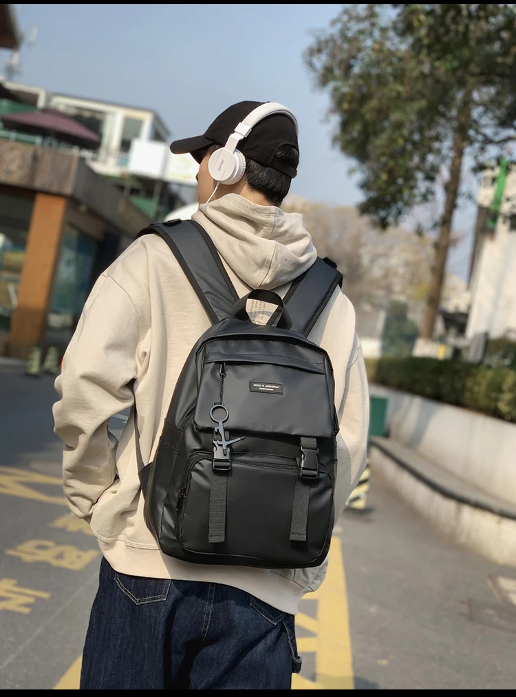 

BB038 Men's tooling style casual campus student school bag high school student fashion travel backpack