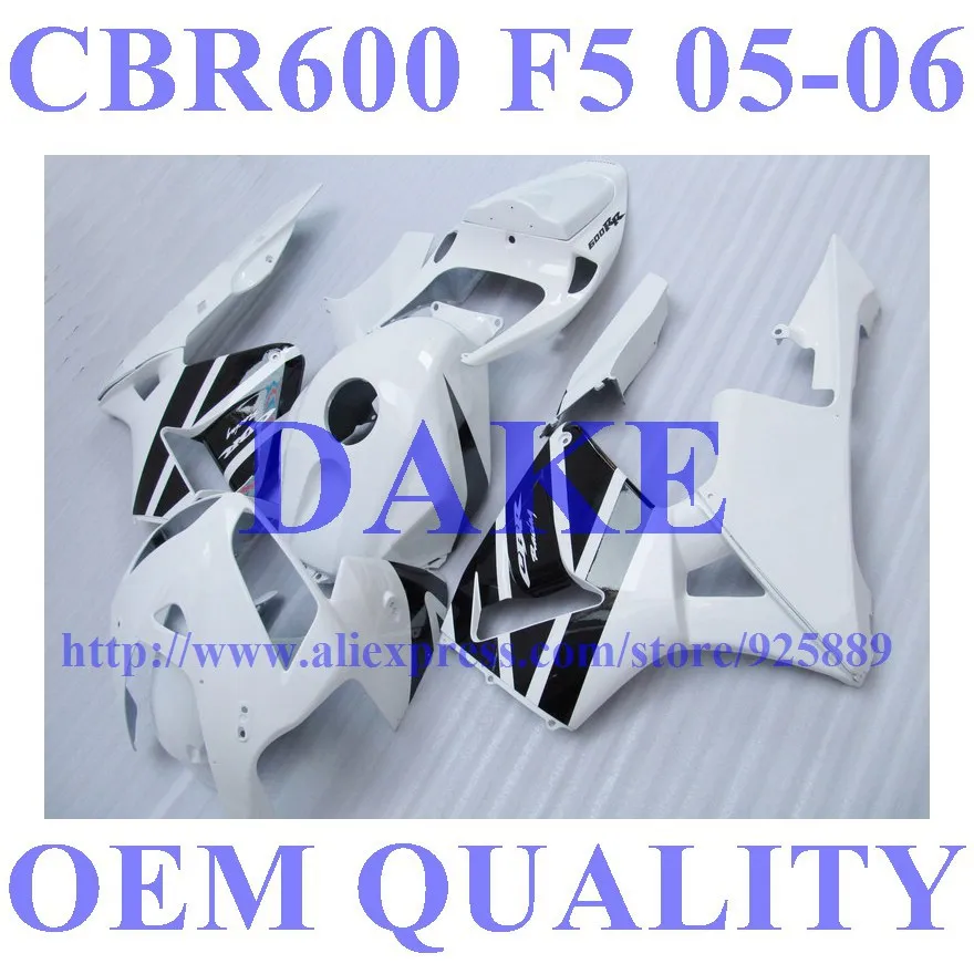 

DAKE Injection black white fairings for HONDA CBR600RR 05 06 F5 CBR 600 RR 2005 2006 motorcycle fairing kits #221