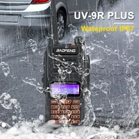 Baofeng Plus Ham Radio Waterproof IP67 Dual Band VHF UHF 128CH Walkie Talkie UV-9R Plus with handsfree