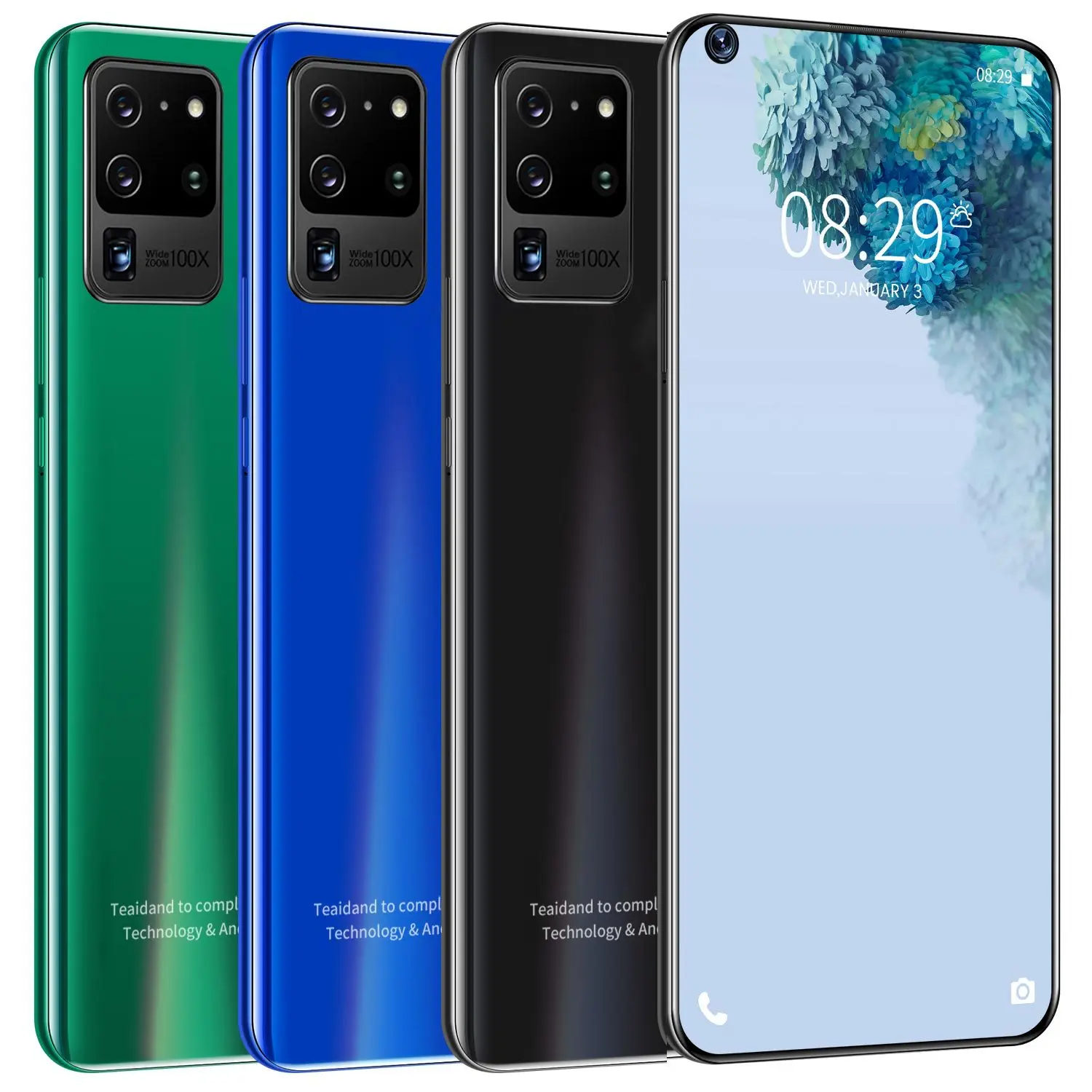 

Newest 7.2Inch S30U+ Full Screen 5G Mobile Phone 12+512GB 16+32MP 10 Core Dual SIM MTK6889 Face ID Unlock Hot Smartphone Global