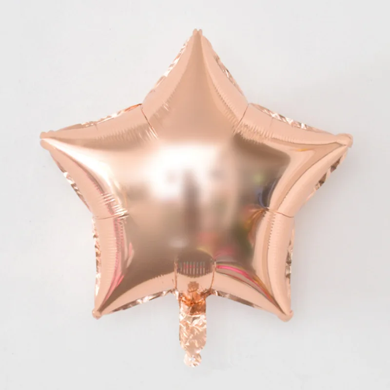 5 шт. Baby Shower 18 дюймов розового и белого цвета Звездные гелиевые фольгированные