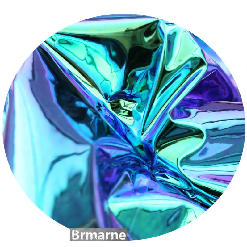 Зеркальный дождевик из ТПУ с металлической текстурой водонепроницаемая