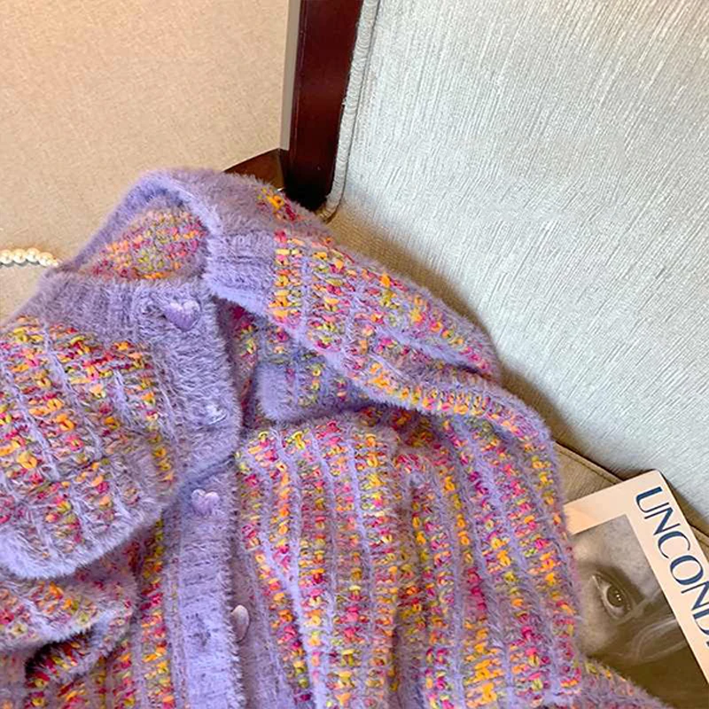 Женский кашемировый кардиган на пуговицах розовый вязаный с карманами винтажный