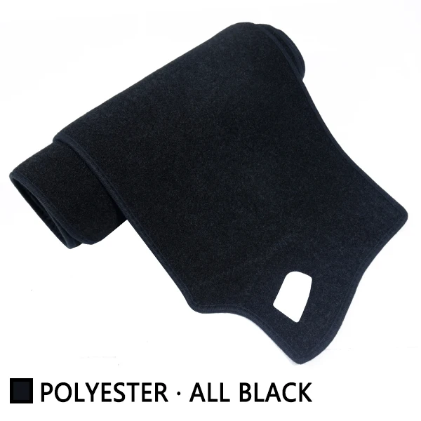 Polyester All Black Для Audi A3 8 P 2003~ 2012 Противоскользящий коврик на приборную панель солнцезащитный коврик для защиты автомобиля аксессуары с покрытием S-line 2004 2006 2011 - Название цвета: Polyester All Black
