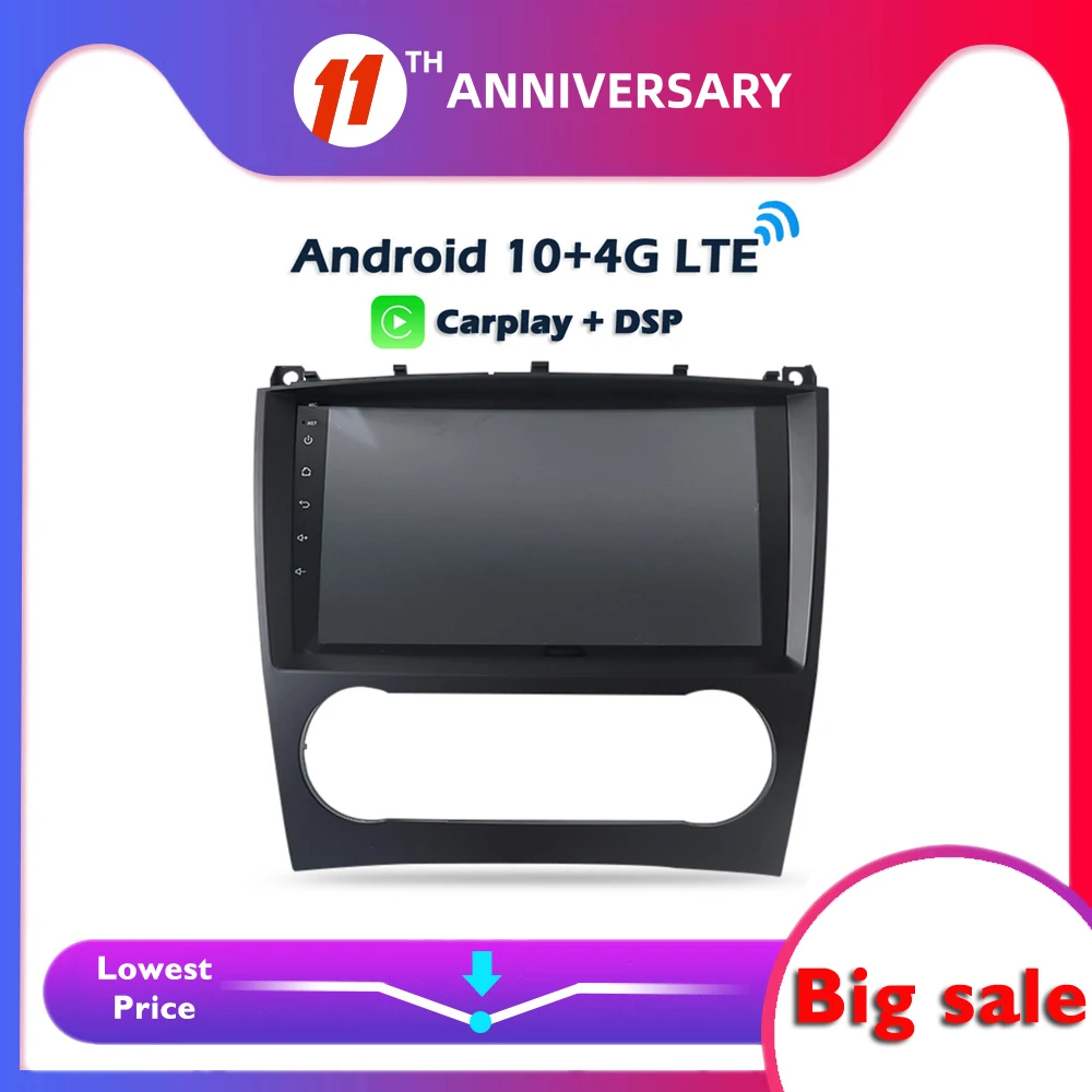 Автомобильный DVD плеер 6 ГБ + 128G Carplay 9 дюймов IPS DSP Android 10 0 GPS карта WIFI Bluetooth RDS радио