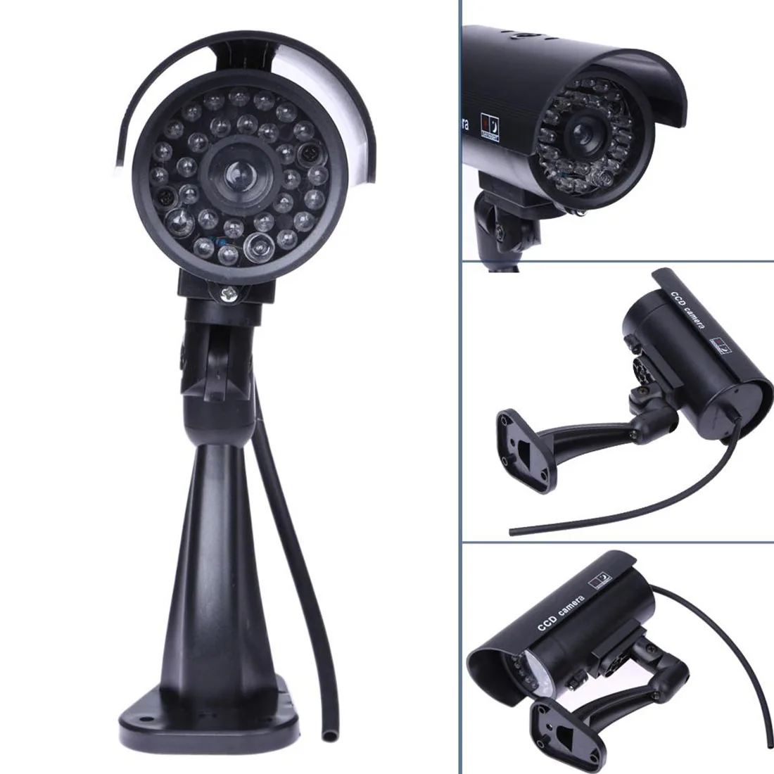 

Fake Dummy CCTV Bullet Camera Emulational Surveillance Camera Waterproof Outdoor Indoor Home Security Simulation Monitoring