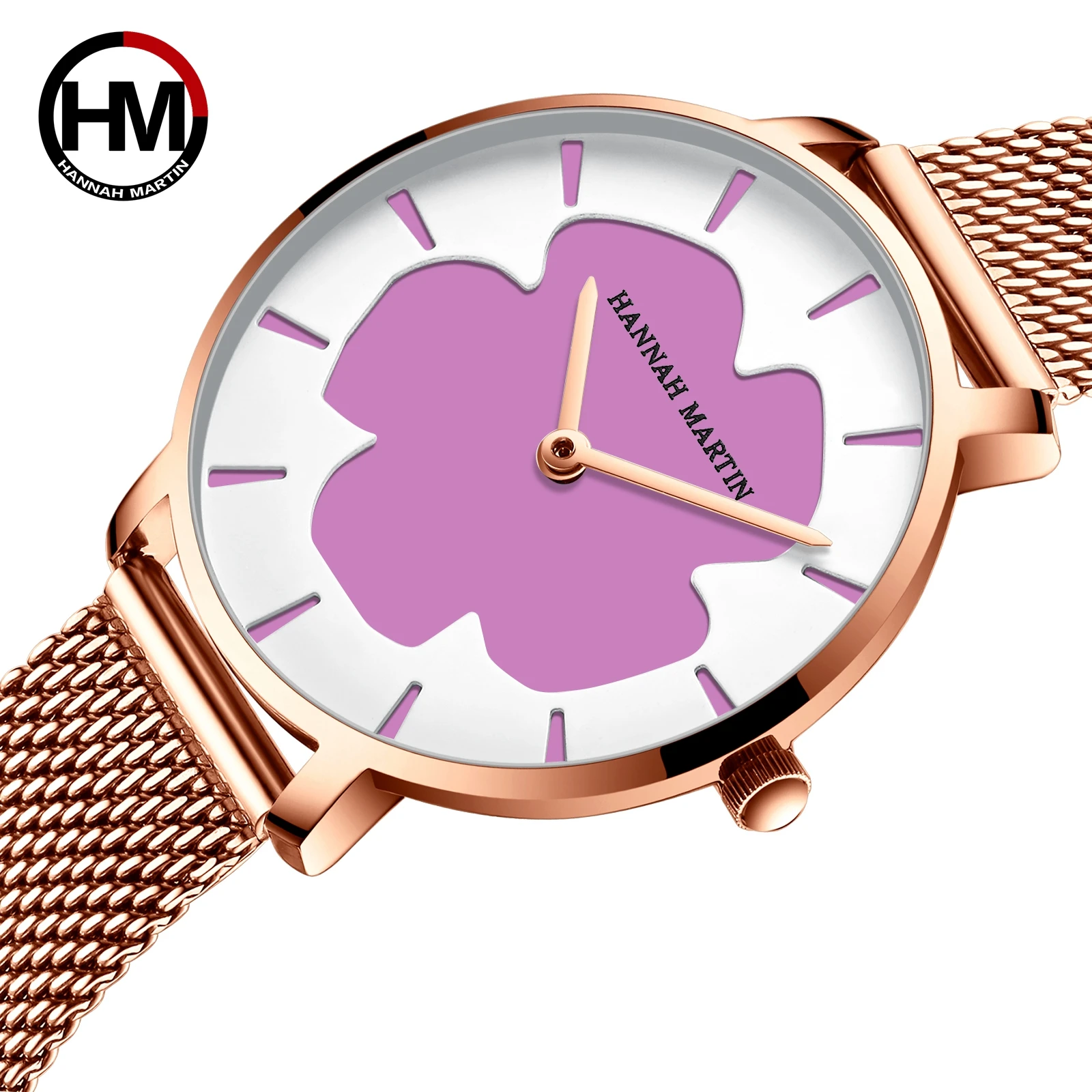 

Discoloration 2021 New Design Women's Watches Luxury Fashion Wrist Watch Ladies Waterproof Quartz Watch Rose Gold