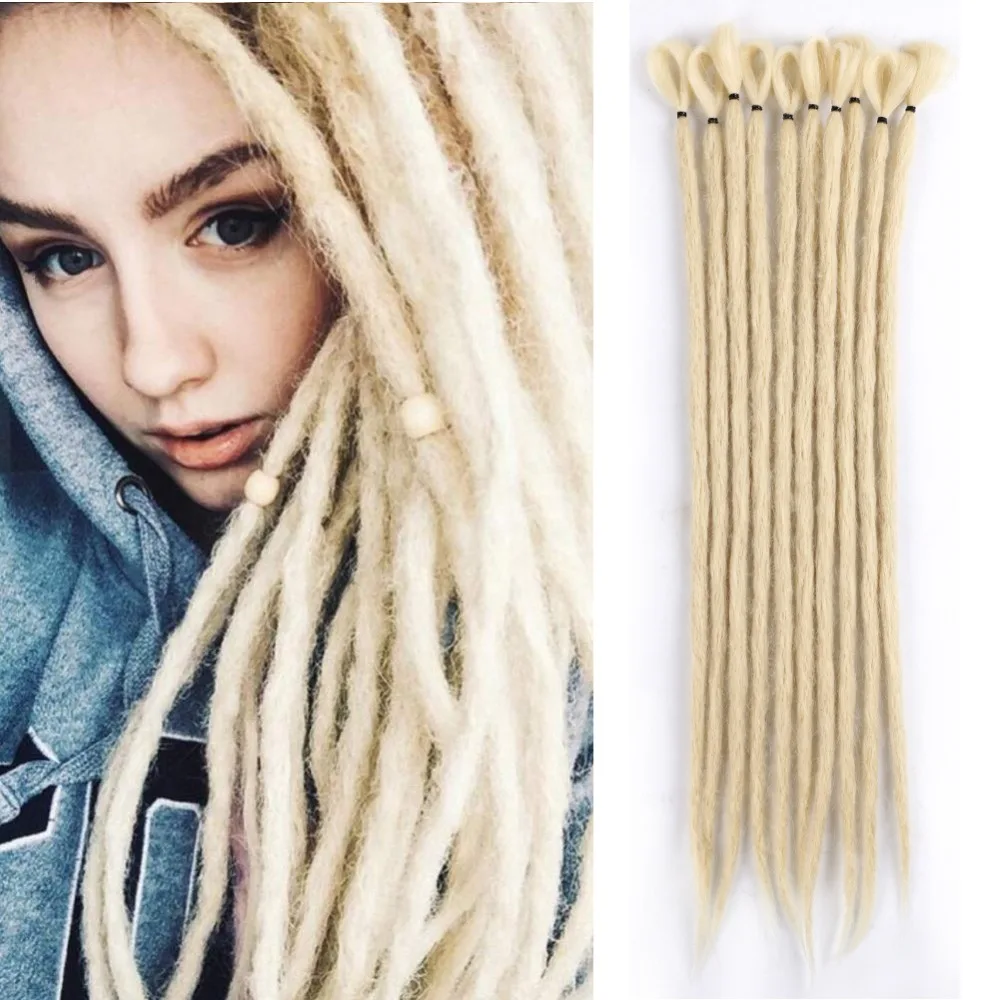 Ручной работы дреды наращивание волос регги хип хоп Стиль искусственные локоны в