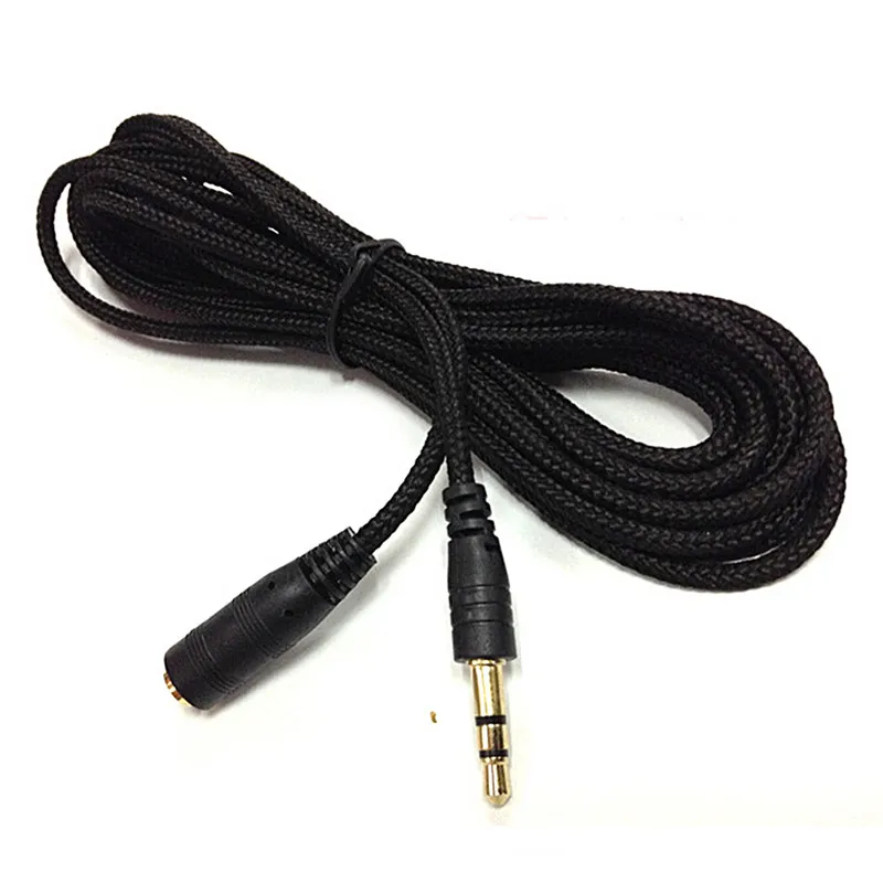 

5m 16Ft M/F Audio Stereo Extender Cord Earphone Cloth Cable Headphone Extension Cable 3.5mm Jack Male to Female AUX Cable