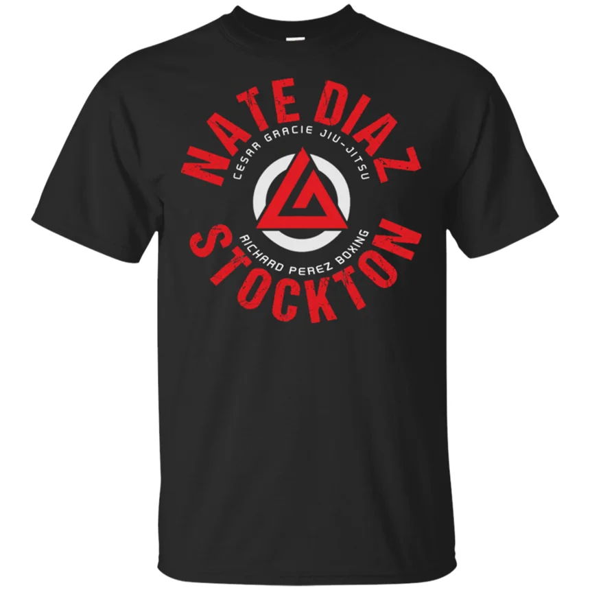 Мужская Нейт Диас Cesaa Gaacie Jiu Jitsu Stockton Винтажная Футболка Размер prinфутболка с