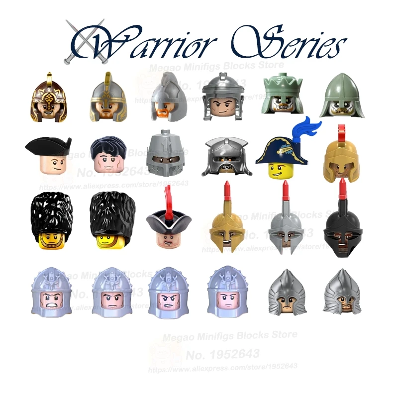 MOC старинный римский солдат Королевская гвардия кавалерия воин армия