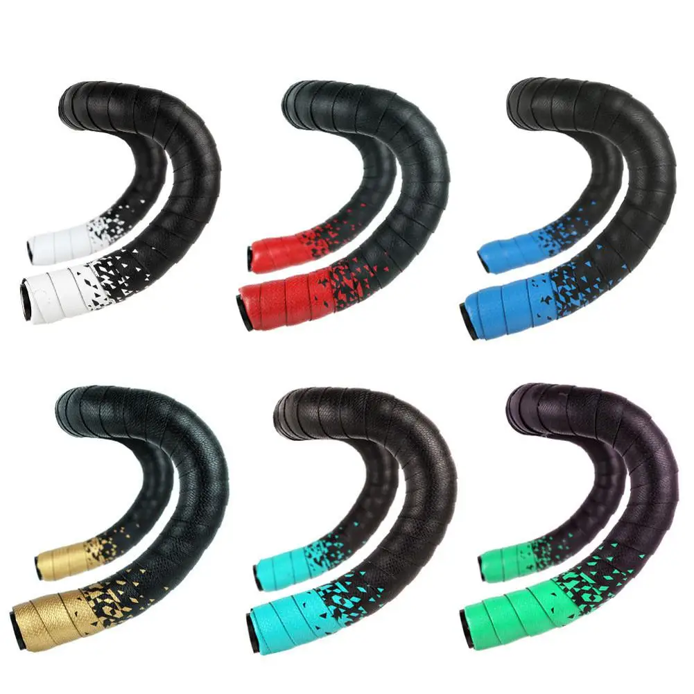 

Bicycle Handlebar Tape Road Bike PU Leather Perforated Belt Breathable Soft Bike Handlebar Tape MTB Fixed Gear Belt