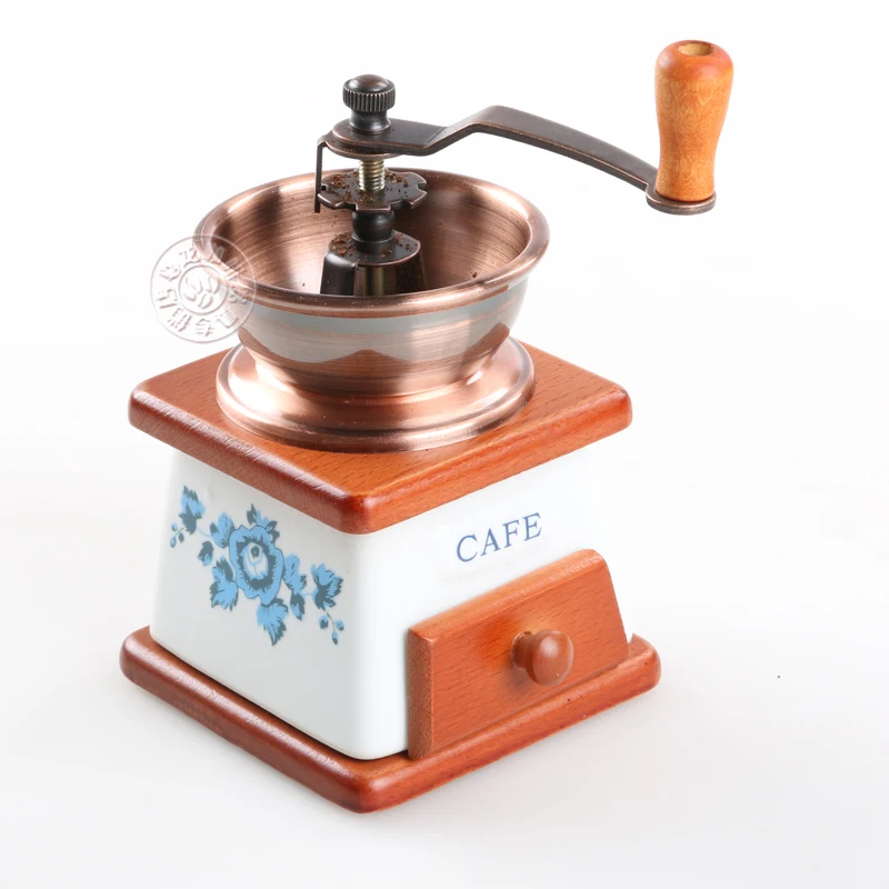 Miglior Macinacaffè Manuale Portatile Vintage Miscelatore A Manovella Spezie Macinacaffè In Legno Di Ceramica Utensili Da Cucina Expreso Dg50ftp