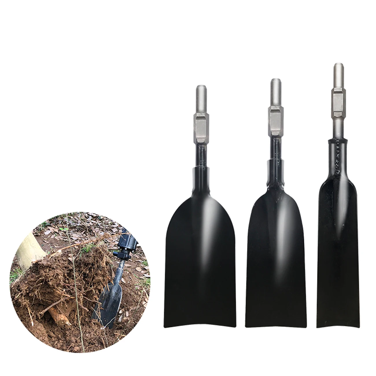 Pickaxes Accessories Pile Driver Pickaxe Tree Digging Machine Gasoline Planting Tree Excavation Trencher Garden Tool Accessorie