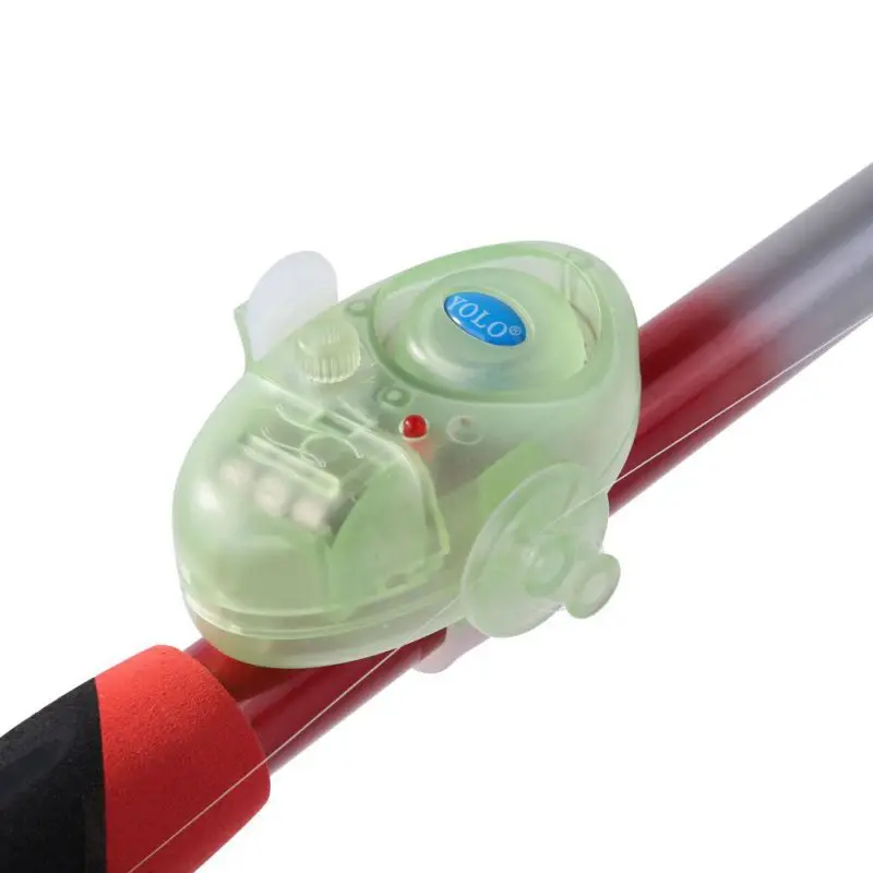 JD1704G 1 шт. 40 г Рыбалка электронный светодиодный свет рыба укус звуковой тревожный сигнал клип на удочку черное рыболовное снаряжение принадлежности для рыбалки - Цвет: JD1704G