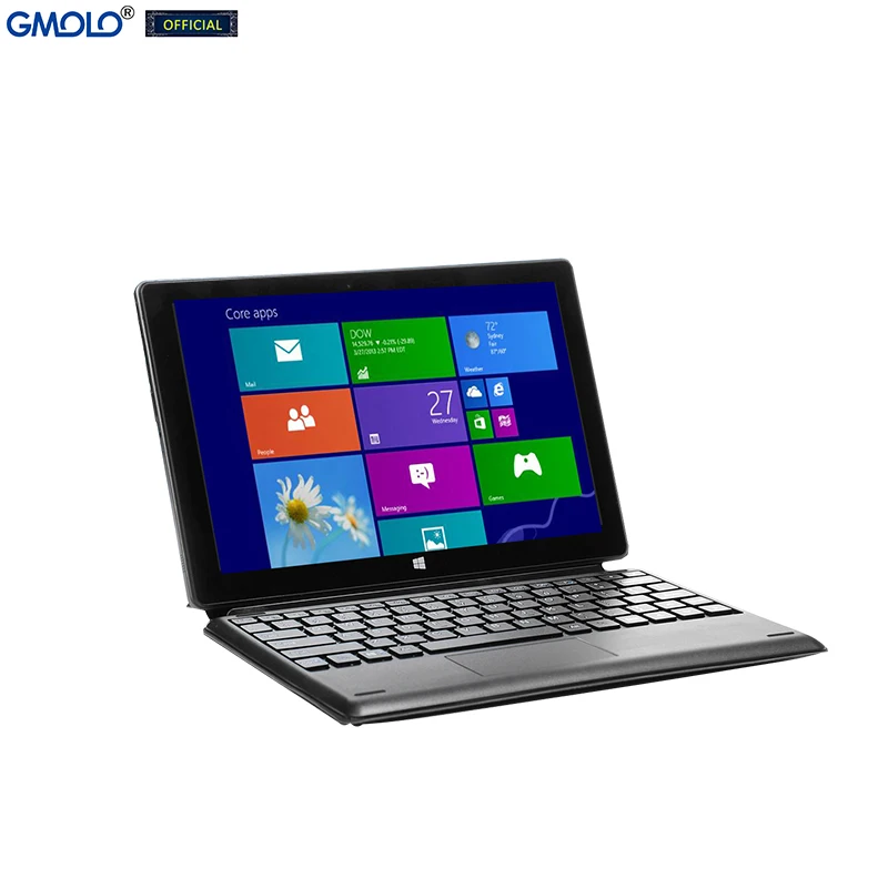 Мини нетбук 2 в 1 GMOLO 10 дюймовый сенсорный экран Windows четырехъядерный процессор ГБ +