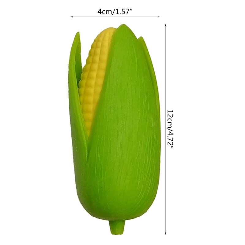 

N84E Realistic Corn Squeeze Ball Interactive Playsets Novelty Prank Toy Anxiety Relief Ball for Calm Focus ADD Hand Therapy