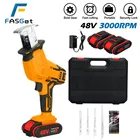 Пила сабельная FASGet аккумуляторная, 48 В, с регулируемой скоростью, с литий-ионным аккумулятором 12