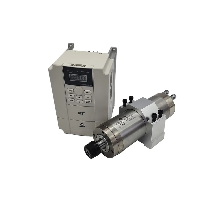 Комплект шпинделя с водяным охлаждением AC220V 2 кВт двигатель ЧПУ 80*25