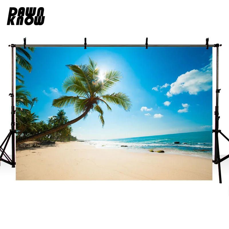 

DAWNKNOW Blue Sky Sand Photography Background Seaside Wedding Photographic Backdrops Photo Studio Children Photocall lv2804