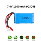7,4 V 1100mah 903048 Lipo аккумулятор для Wltoys A949 A959 A969 A979 K929 118 Rc автомобильные запасные части 2s 7,4 v батарея JST T SMEL-2P