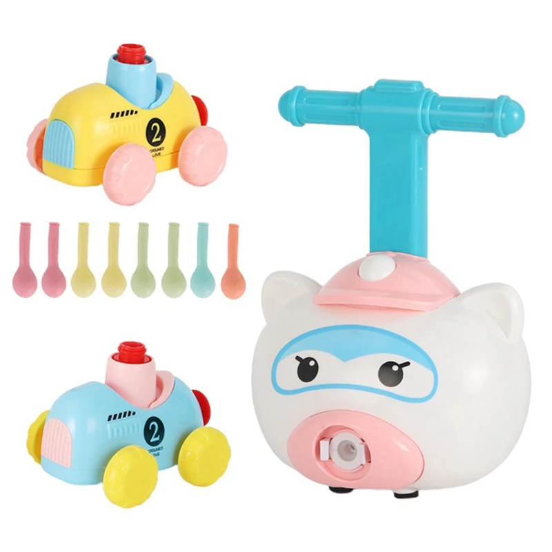 

Cartoon Animal Balloon Powered Car Fun Inertial Power Car Balloon Toy for Children Gifts