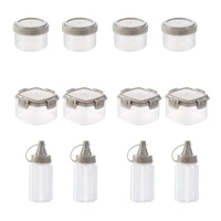 12pcs mini squeeze squirt condiment bottles spices storage containers box spice jar ketchup olive oil bottles