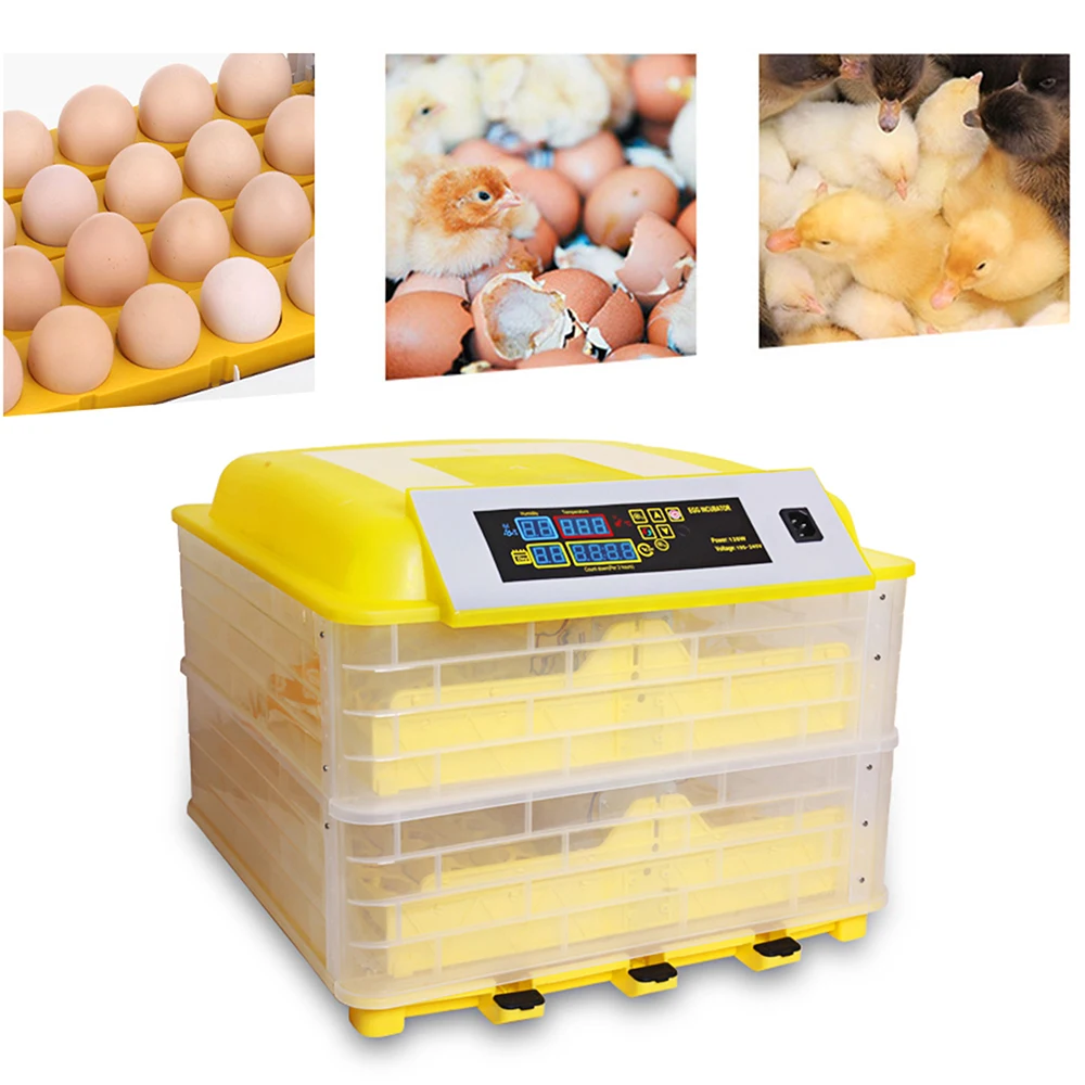 

KKmoon Digital Egg Incubator 96 Eggs Poultry Hatcher Machine with Fan Egg Turner LCD Temperature Humidity Alarm Function
