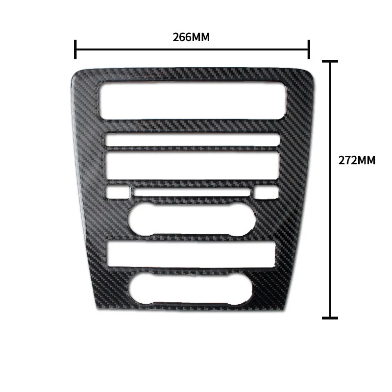 

1pc CD Panel Cover Trim Carbon Fiber Center For Ford Mustang 09-13 Parts Replacement Practical
